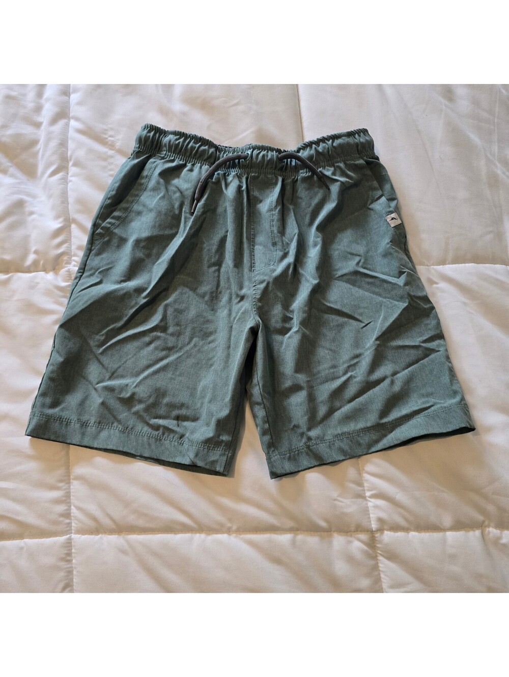 Champion sage green shorts easy pull 10 12